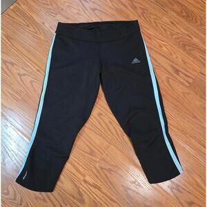 Adidas women skinny black Capri pants size medium